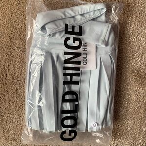 NWT Gold Hinge tennis skirt Small blue